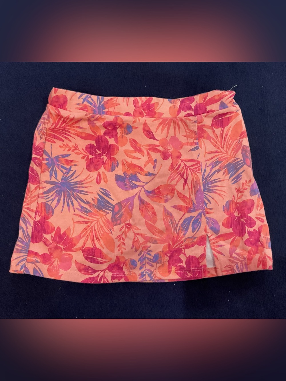 OshKosh B'gosh Girls Floral Skort with Built-In Shorts Size 7 NWT